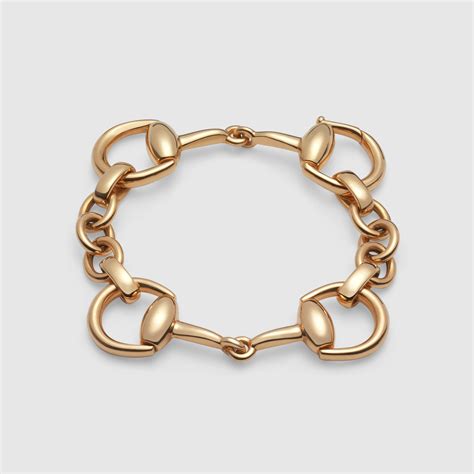 gucci horsebit bracelet gold
